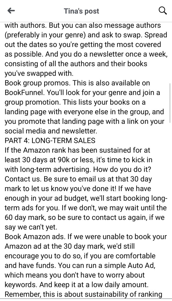 Part 4: long-term sales